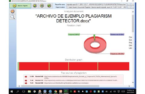 Plagiarism Detector - Reporte de originalidad